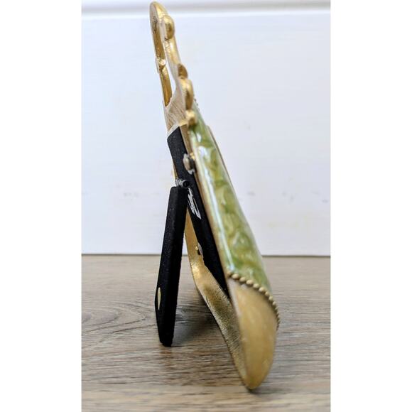 New VTG Royal Limited Picture Frame Purse Shaped Jewel Enameled + Shoe Ornament - Picture 8 of 8